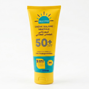 Crème Solaire Minérale SPF 50+ – Très Haute Protection UV