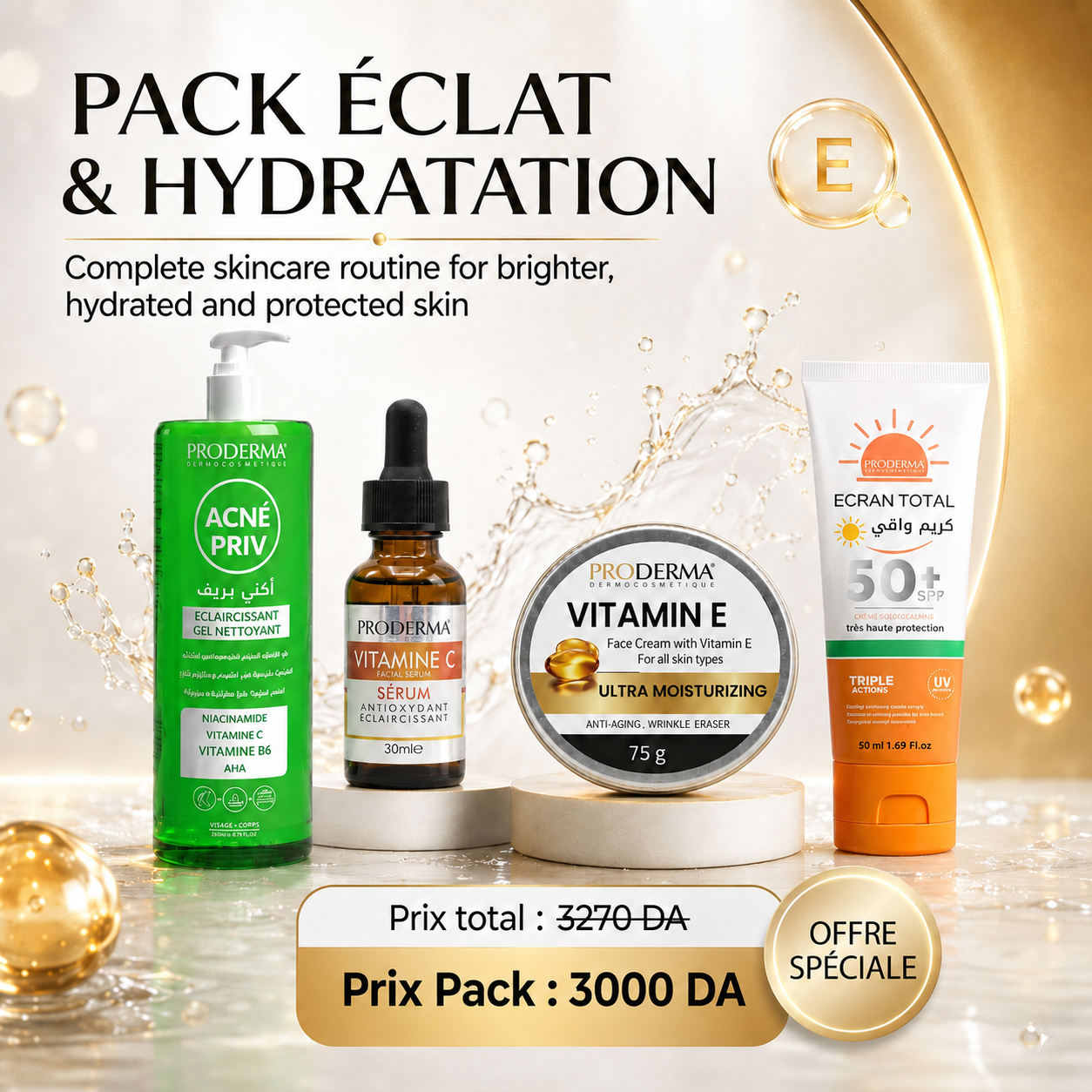 Pack Éclat & Hydratation Visage